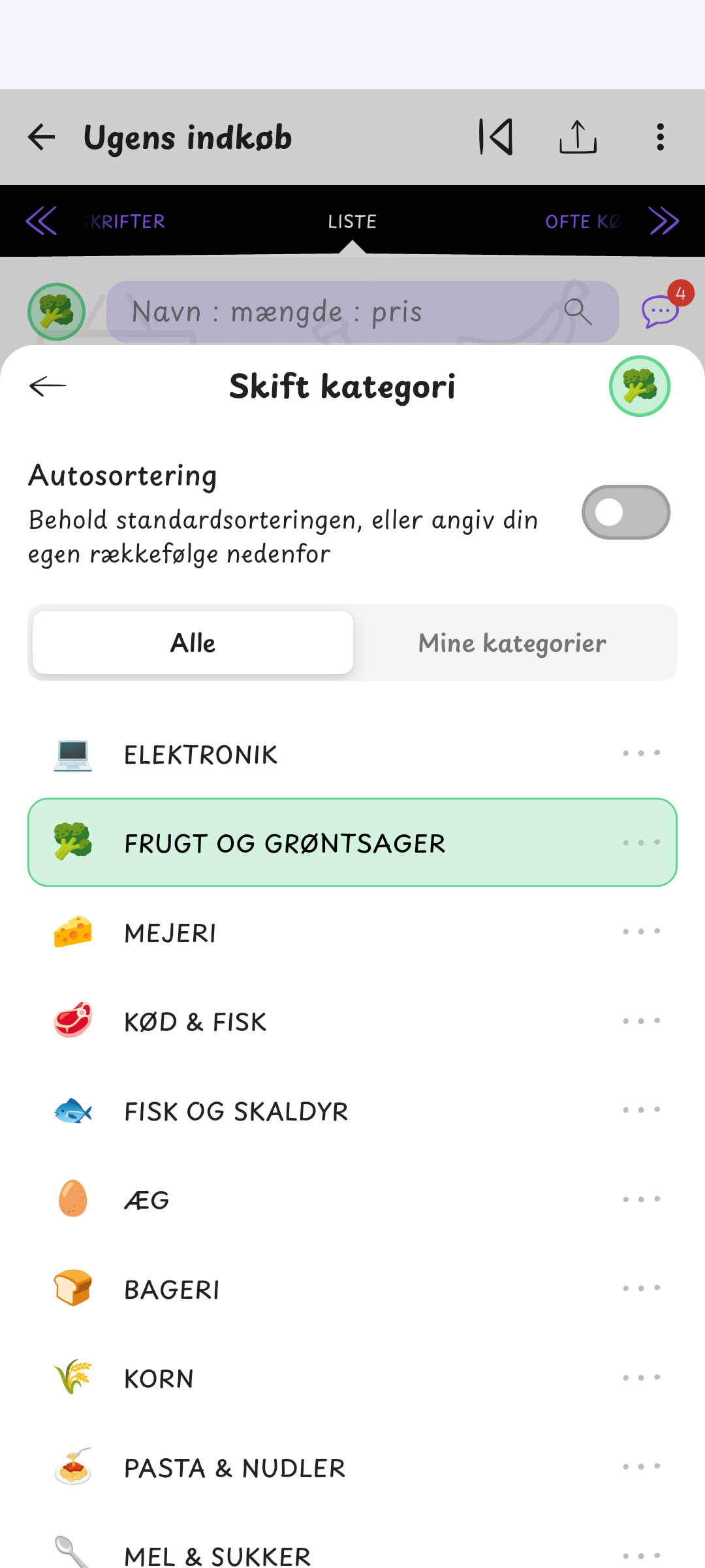 Kategorier, der passer til dig