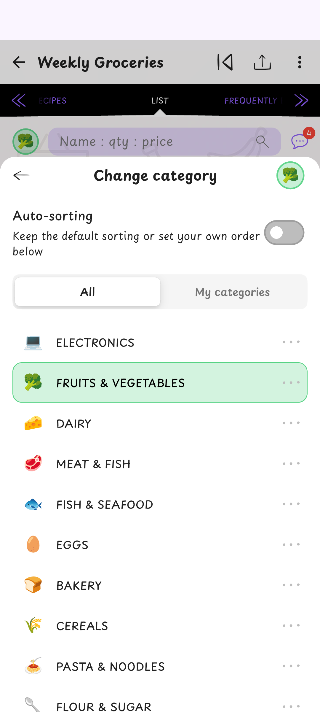 Categories that work for you