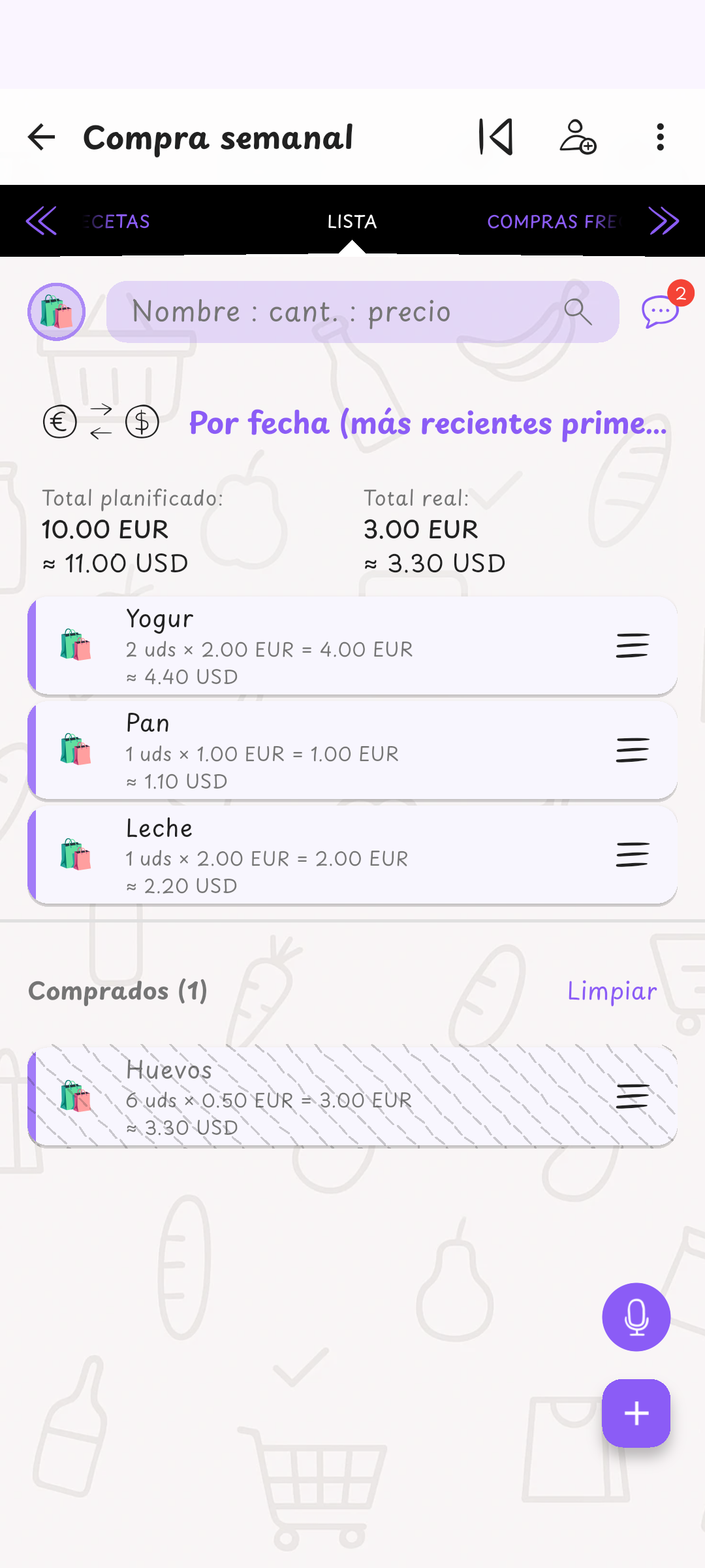 Un segundo precio que entiendes