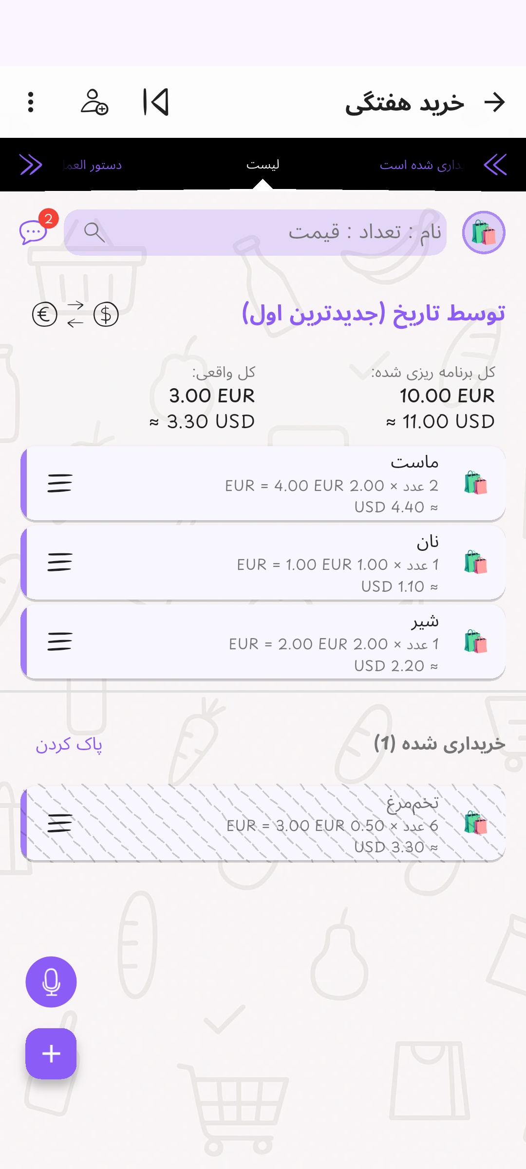 قیمت دوم با ارزی آشنا