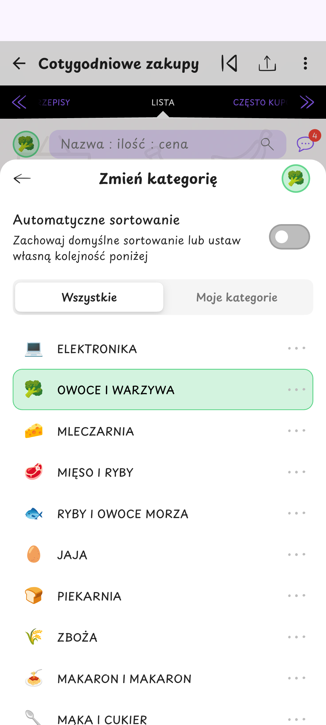 Kategorie po twojemu