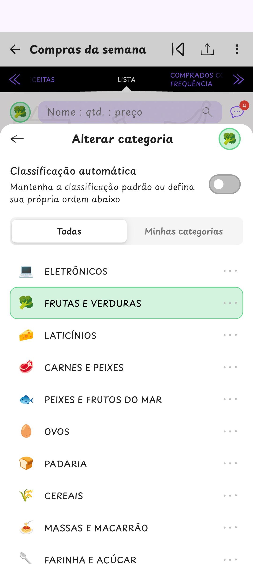 Categorias à tua medida